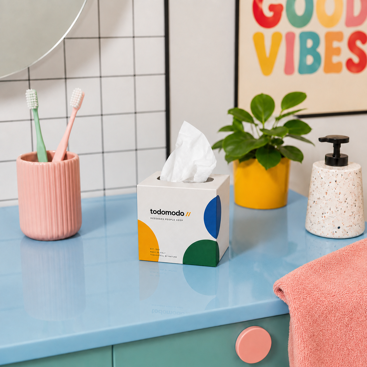 Quadratische Tissue-Box